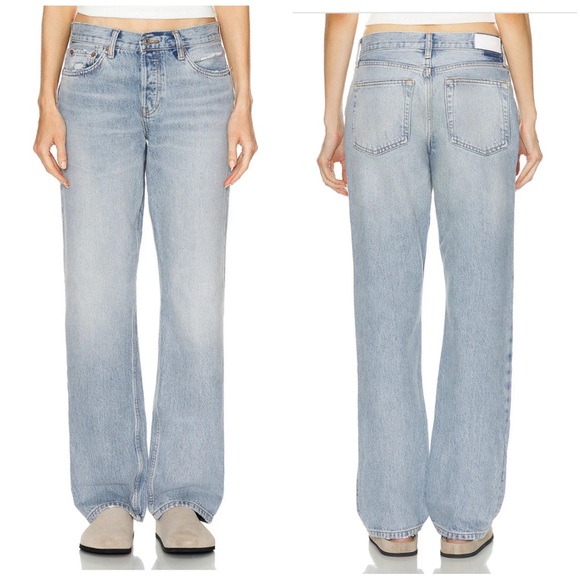 RE/DONE Easy Straight Jeans in Ripped Tide size 28 - Picture 1 of 7